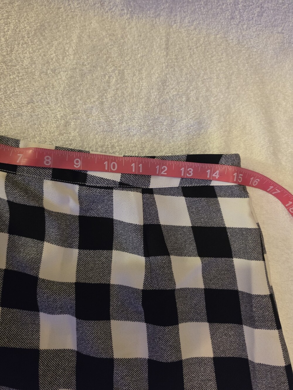 Who What Wear Black & White Gingham Pencil Skirt - Picture 10 of 12